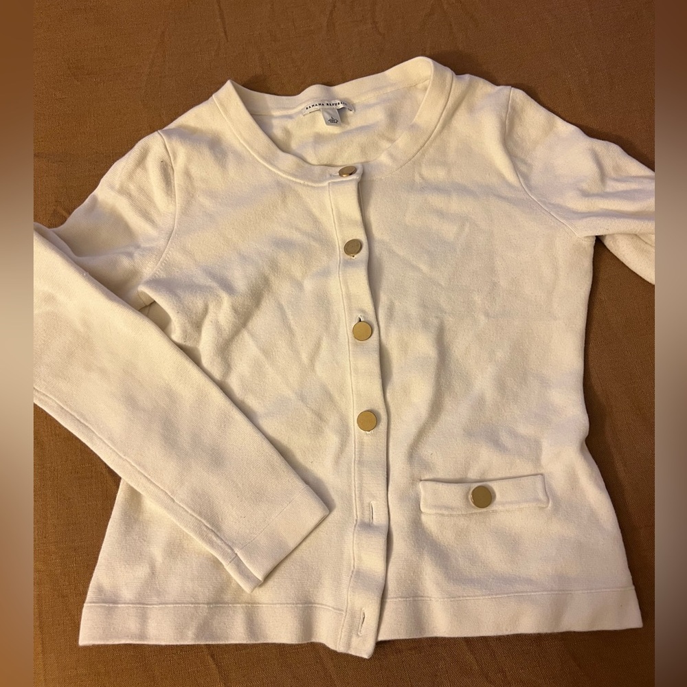 Banana Republic Size Large cream Cardigan